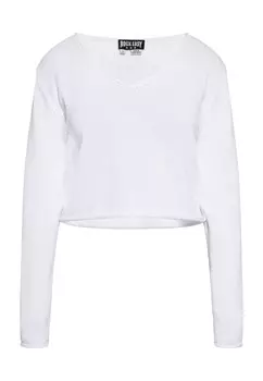 Тонкий вязаный свитер ROCKEASY Sweater, белый