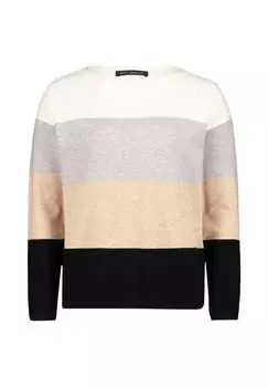 Тонкий вязаный свитер с цветными блоками Betty Barclay, мультиколор