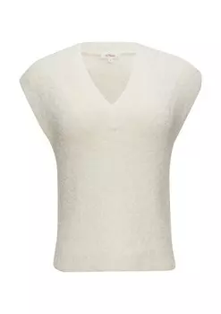 Тонкий вязаный свитер s.Oliver Sweater, экрю
