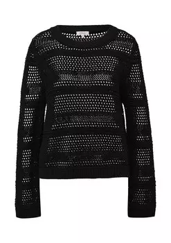 Тонкий вязаный свитер s.Oliver Sweater, черный