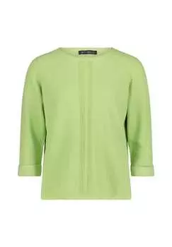 Тонкий вязаный свитер с вязаными деталями Betty Barclay, зеленый