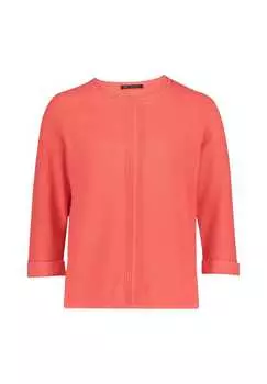 Тонкий вязаный свитер с вязаными деталями Betty Barclay, красный