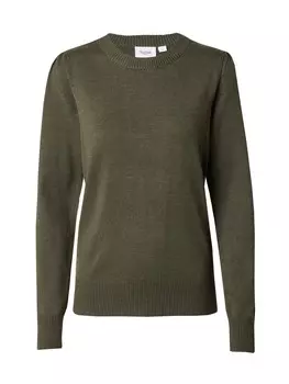 Тонкий вязаный свитер SAINT TROPEZ Sweater Mila, оливковый