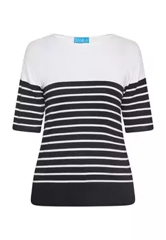 Тонкий вязаный свитер SANIKA Sweater, черный