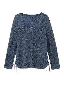 Тонкий вязаный свитер SHEEGO Sweater, темно-синий
