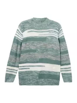 Тонкий вязаный свитер SHEEGO Sweater, зеленый