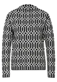 Тонкий вязаный свитер STREET ONE Sweater, черный