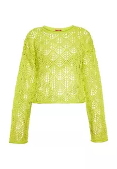 Тонкий вязаный свитер swirly Sweater, цвет apple