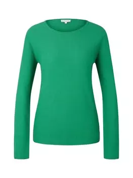 Тонкий вязаный свитер TOM TAILOR Sweater, цвет kiwi