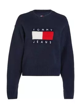Тонкий вязаный свитер Tommy Jeans Sweater, цвет marine blue/navy
