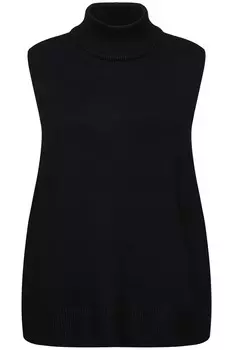 Тонкий вязаный свитер Ulla Popken Sweater, черный