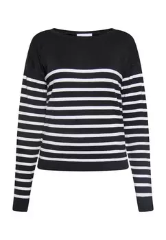 Тонкий вязаный свитер usha BLUE LABEL Sweater, черный