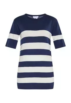 Тонкий вязаный свитер usha BLUE LABEL Sweater, морской синий