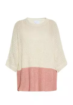 Тонкий вязаный свитер usha BLUE LABEL Sweater, кремовый