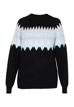 Тонкий вязаный свитер usha FESTIVAL Sweater, черный