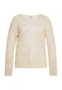 Тонкий вязаный свитер usha FESTIVAL Sweater, кремовый