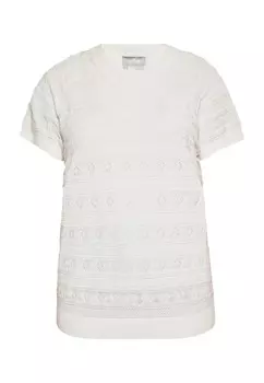 Тонкий вязаный свитер Usha Sweater, белый