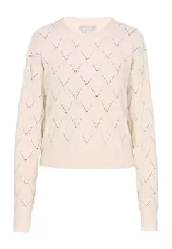 Тонкий вязаный свитер Usha Sweater, белый