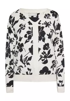 Тонкий вязаный свитер Usha Sweater, черный/белый