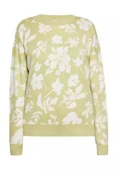 Тонкий вязаный свитер Usha Sweater, оливковый