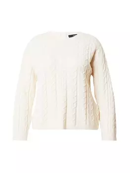 Тонкий вязаный свитер Vero Moda Curve Sweater VMCTILDA, бежевый