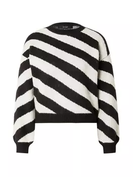 Тонкий вязаный свитер VERO MODA Sweater, черный