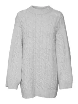 Тонкий вязаный свитер VERO MODA Sweater Cobalt, серый