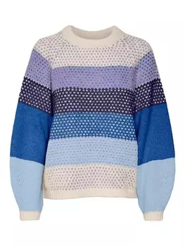 Тонкий вязаный свитер VERO MODA Sweater CRUZ, кремовый