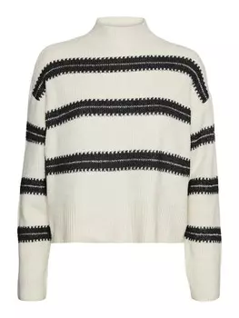 Тонкий вязаный свитер VERO MODA Sweater DAZZLE, бежевый