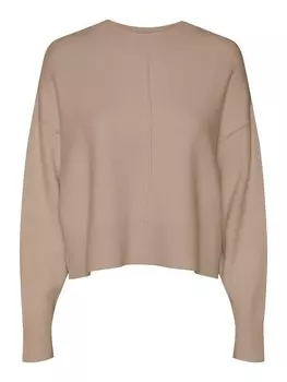 Тонкий вязаный свитер VERO MODA Sweater GOLD LINK, бежевый