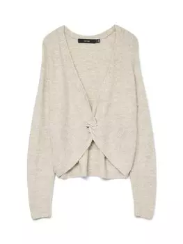 Тонкий вязаный свитер VERO MODA Sweater LEFILE, серый