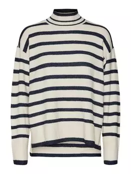 Тонкий вязаный свитер VERO MODA Sweater NELLY, бежевый
