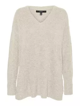 Тонкий вязаный свитер VERO MODA Sweater, серый