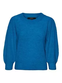 Тонкий вязаный свитер VERO MODA Sweater, синий