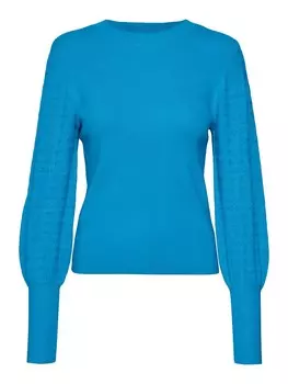 Тонкий вязаный свитер VERO MODA Sweater, синий