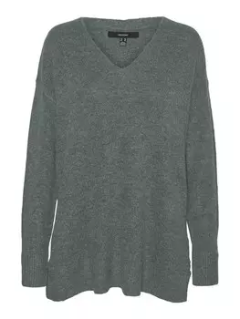 Тонкий вязаный свитер VERO MODA Sweater, темно-серый