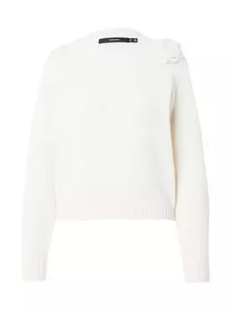 Тонкий вязаный свитер VERO MODA Sweater VMAdia, экрю
