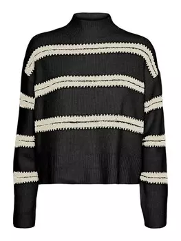 Тонкий вязаный свитер VERO MODA Sweater VMDazzle, черный