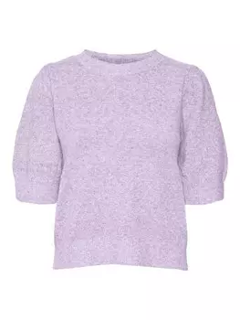 Тонкий вязаный свитер VERO MODA Sweater VMDOFFY, сиреневый