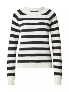 Тонкий вязаный свитер VERO MODA Sweater VMDoffy, цвет cream/black