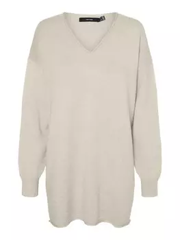 Тонкий вязаный свитер VERO MODA Sweater VMGold, светло-серый
