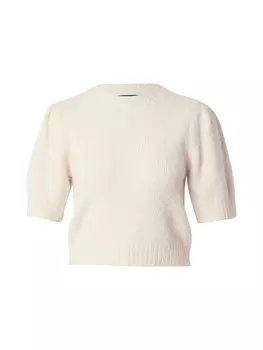 Тонкий вязаный свитер VERO MODA Sweater VMNovah, кремовый