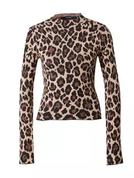 Тонкий вязаный свитер VERO MODA Sweater VMWHITNEY, бежевый