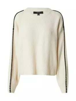 Тонкий вязаный свитер VERO MODA Sweater VMZora, бежевый