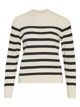 Тонкий вязаный свитер VILA Sweater, белый