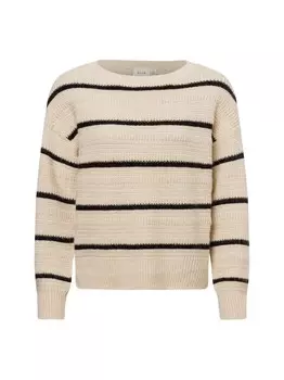 Тонкий вязаный свитер VILA Sweater Vipolia, светло-бежевый