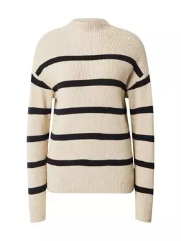 Тонкий вязаный свитер VILA Sweater VIRil, бежевый