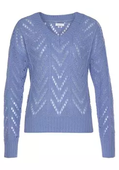 Тонкий вязаный свитер VIVANCE Sweater, синий