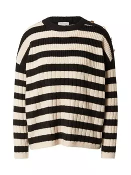 Тонкий вязаный свитер Warehouse Sweater, цвет beige/black