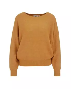 Тонкий вязаный свитер WE Fashion Sweater, цвет mustard